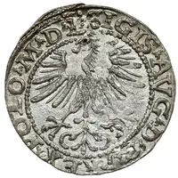 1/2 Groat półgrosz) - Sigismund II August (2d eagle, Topor arms
