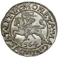 1/2 Groat półgrosz) - Sigismund II August (2d eagle, Topor arms