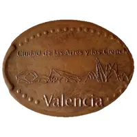 Pièce écrasée - Cité des Arts et des Sciences - Complexe entier