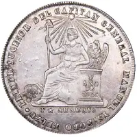 2 Soles - Jorge Córdova Constitutional President - Monetary Medal Default Category Medals Americas Bolivia