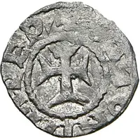 Denier - John XIII and emperor Otto I cross