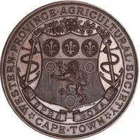 Award Western Province Agricultural Society, bronze, 48mm