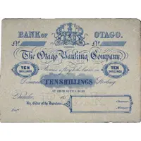 10 Shillings Otago Banking Company
