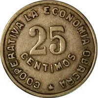 25 Centimos - Cooperativa La Economía Obrera