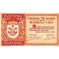 25 Céntimos Barbastro