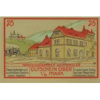 25 Pfennig Nordhausen-Wernigeroder Eisenbahngesellschaft