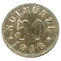 50 Pfennig - Schauenstein H. Heye Glasfabrik