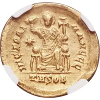 Solidus - Leo I VICTORIA AVGGG, Thessalonica