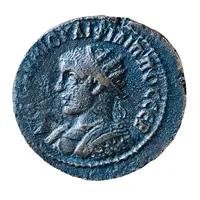 Æ26 - Philippus II ΙΟΥ CEΠ ΚΟΛΩ ΝECΙΒΙ ΜΗΤ, Nisibis