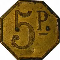 5 Pesetas - Cooperativa La Modestia de Obreros y Empleados