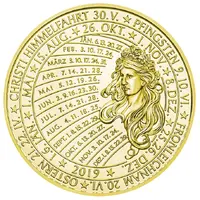 Calendar Medal 2019 Jahresregent Merkur