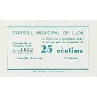 25 Céntimos Lloá