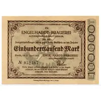 100 000 Mark Engelhardt-Brauerei