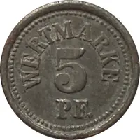 5 Pfennig - Burg Offizier Gefangenenlager