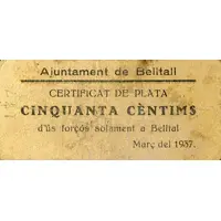 50 Céntimos Belltall