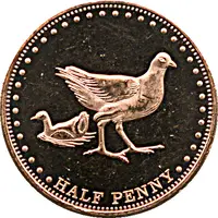 1/2 Penny - Elizabeth II
