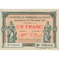 1 Franc - Chambre de Commerce de Dijon 4e série
