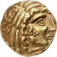Gold Stater with hippocampus