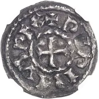 Denier - Pepin II Limoges mint