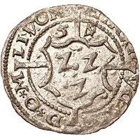 1 Schilling - Heinrich von Galen and Wilhelm von Brandenburg Riga, bumpy top with regular sides