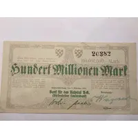 100 000 000 Mark Birkenfelder Landesbank