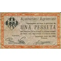1 Peseta Agramunt