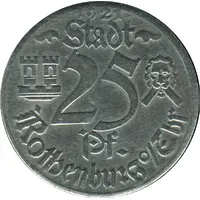 25 Pfennig - Rothenburg ob der Tauber Rathaus
