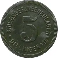 5 Pfennig - Dillingen Kriegsgefangenenlager
