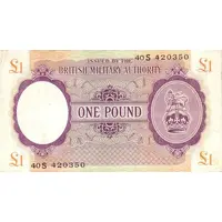 1 Pound - British Military Authority