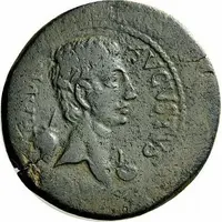 Sestertius - Augustus CAESAR, Hadrumetum