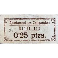 0.25 Pesetas Camprodon