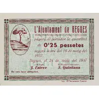 0.25 Pesetas Begues