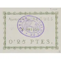 0.25 Pesetas Begues