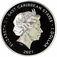 1 Dollar - Elizabeth II Duke and Duchess of Cambridge 1st overseas tour