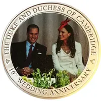 1 Dollar - Elizabeth II Duke and Duchess of Cambridge 1st overseas tour