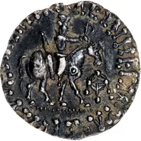 Drachm - Azes I with Azilises