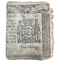 2 Shillings - Colony of New York