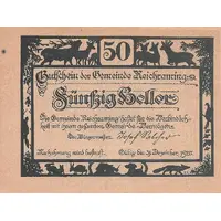 50 Heller Reichraming