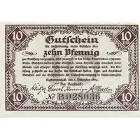 10 Pfennig Einkaufsvereinigung der Kaufleute des Mansfelder Gebirgs- und Seekreises