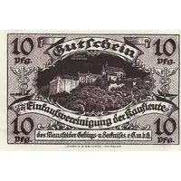 10 Pfennig Einkaufsvereinigung der Kaufleute des Mansfelder Gebirgs- und Seekreises