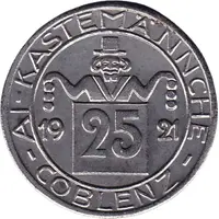 25 Pfennig - Coblenz Görres