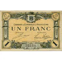 1 Franc - Chambre de commerce d'Angoulème [16] <1ère série>