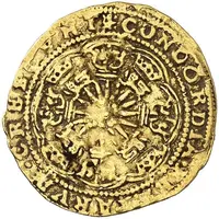 1/4 Rose noble - Philip II