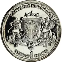 1 Ounce 350th anniversary of Latvians in America
