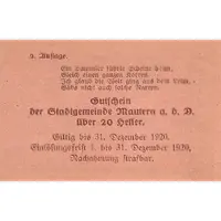 20 Heller Mautern
