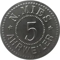 5 Pfennigs - Ahrweiler N. Mies
