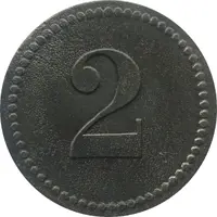 2 Pfennig - Stralsund Offizier Gefangenen Lager