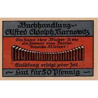 50 Pfennigs Buchhandlung Alfred Adolph