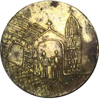 Matrimonial token two hearts