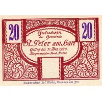 20 Heller Sankt Peter am Hart